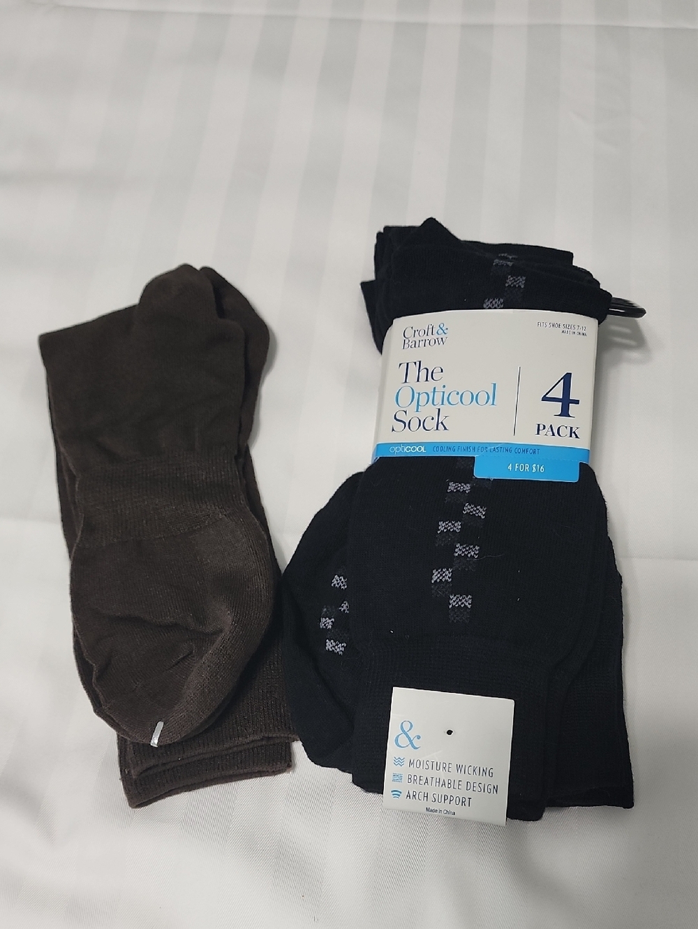 croft & barrow Men’s Dress Socks — Black & Brown 4-Pack